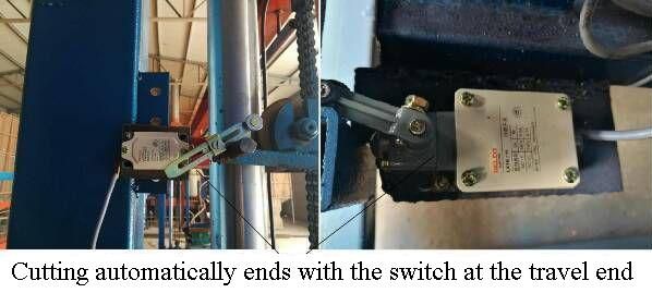 automatic eps cutter - travel switch unit