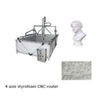 4 axis styrofoam CNC router,3 axis CNC EPS router